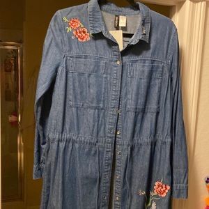 Embroidered denim dress NEW with Tags!!!